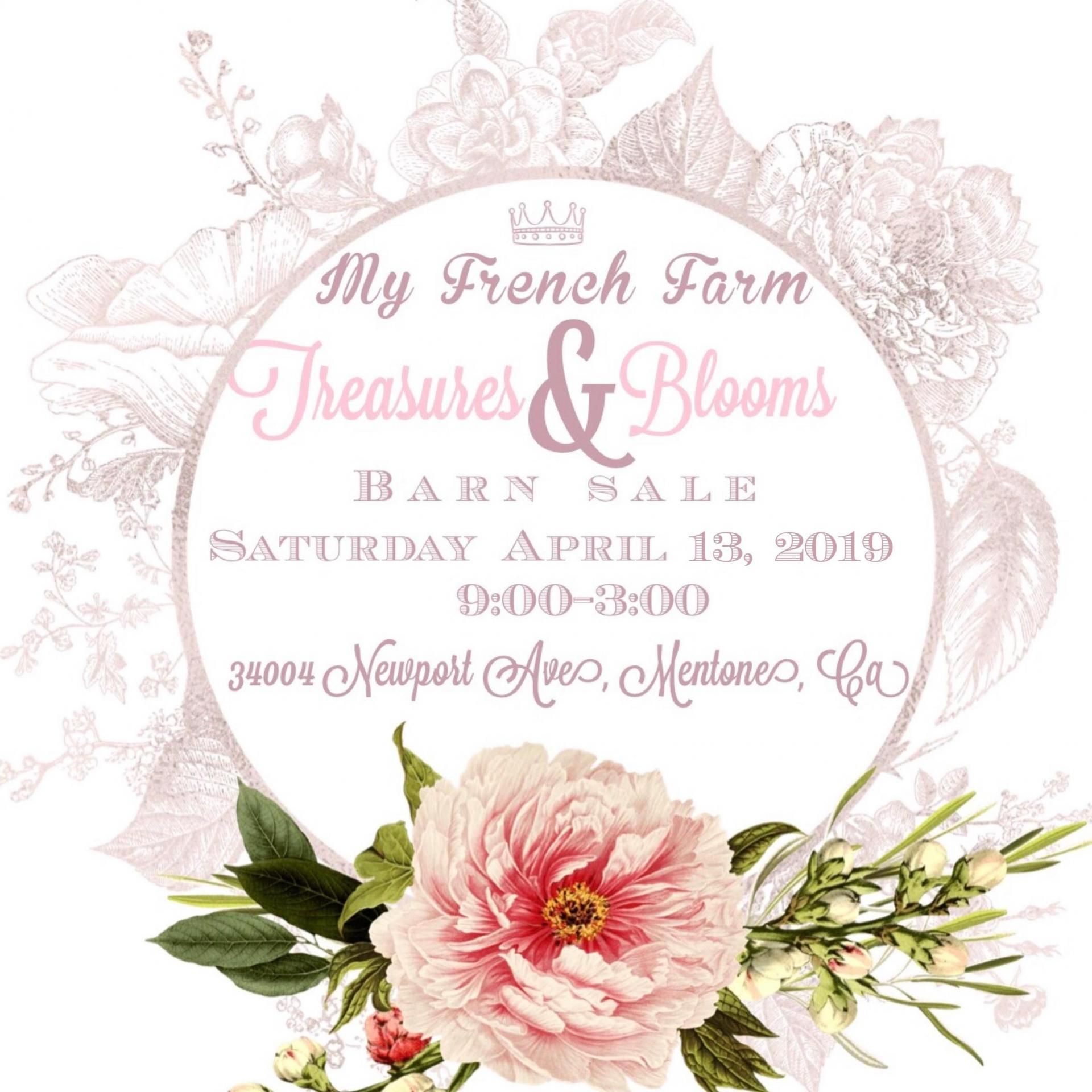 my french farm treasures and blooms barn sale 2019